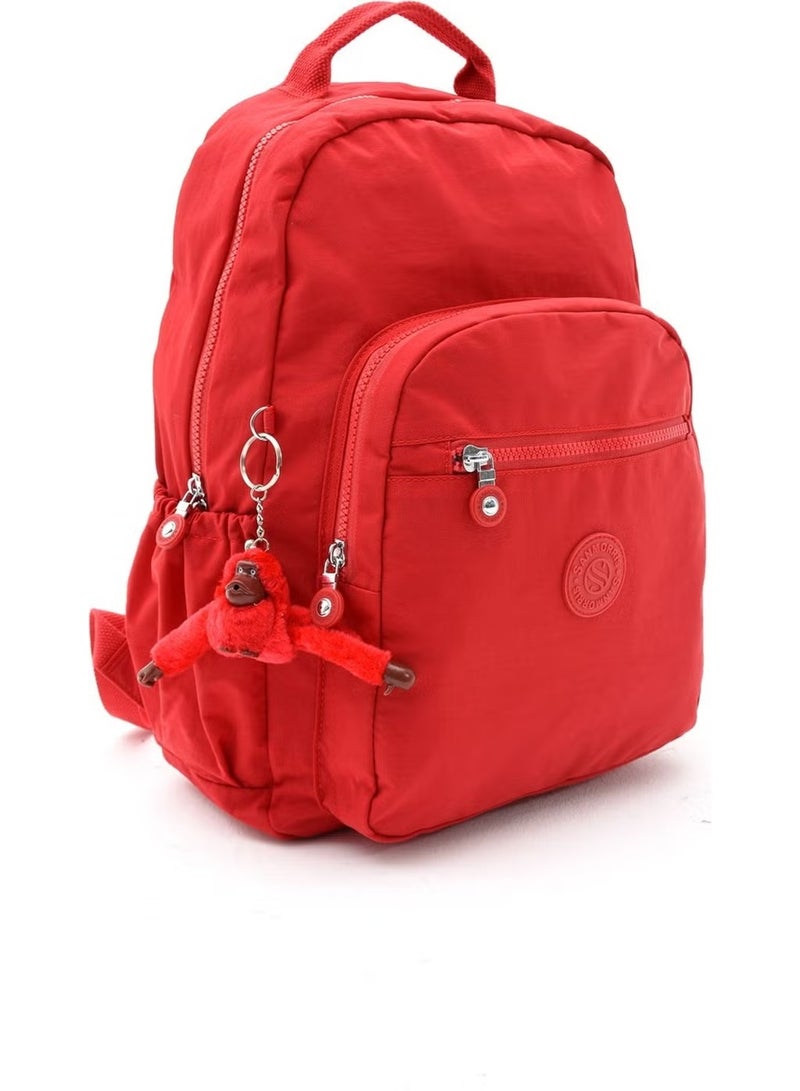 Sanmorris Waterproof Crinkle Fabric Multi-Eye Large Size Laptop School and Backpack - Image 1